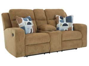 Kanlow Honey Manual Reclining Console Loveseat