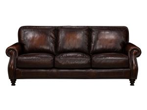 Ashland Prairie Meadows Leather Sofa 