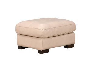 Caruso Bone Leather Ottoman