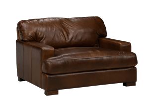 Dallas Chestnut Leather Maxi Chair