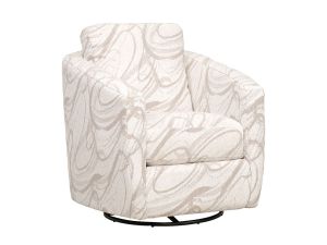 Daisy Calligraphy Porcelain Swivel Glider Chair