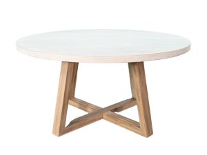 Rowan Light Grey/Wheat 60" Round Dining Table