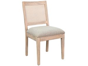 Blair Rattan Back & Cushioned Dining Chair