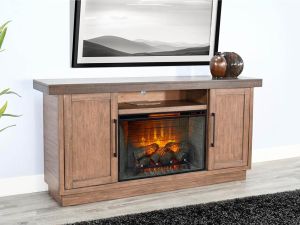 Boise Media Console W/ Fireplace Insert