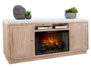 Rowan Media Console With Fireplace