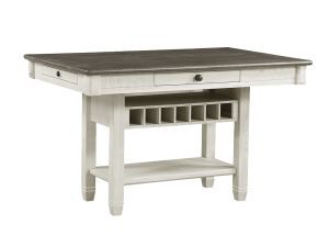 Granby Antique White 60" Counter Height Table