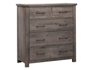 Dovetail Mystic Grey 5 Drawer Standing Dresser 