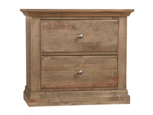 Carlisle Warm Natural 2 Drawer Nightstand