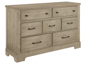 Cool Rustic Clear Maple 7 Drawer Dresser