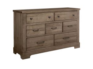 Cool Rustic Stone Grey 7 Drawer Dresser 