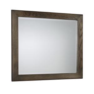 Crafted Oak Aged Grey Landscape Mirror 