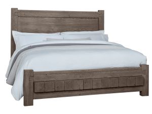 Dovetail Mystic Grey Poster Bed