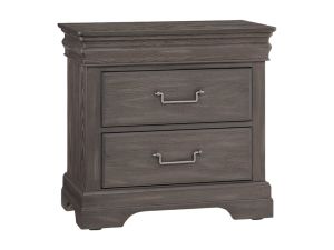 Vista Gray 2 Drawer Nightstand