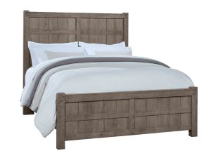 Dovetail Mystic Grey Board & Batten Bed 