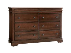 Vista Warm Cherry 8 Drawer Dresser