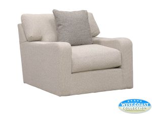 Finely Sorin Papyrus Swivel Accent Chair