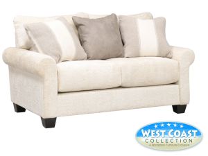 Oakmont Puppy Ivory Foam Loveseat