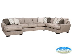 Titan Coconut Stone 3 Piece Left Chaise Sectional