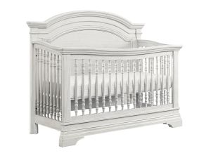 Olivia Brushed White Arch Convertible Crib 