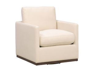 Davinca Linen Swivel Accent Chair