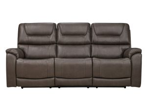 Drake Smoke Zero Gravity Power Reclining Sofa w/ Power Headrest & Lumbar 