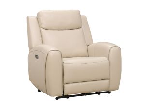 Relax Avenue Deltona Moonshine Leather Dual Power Recliner