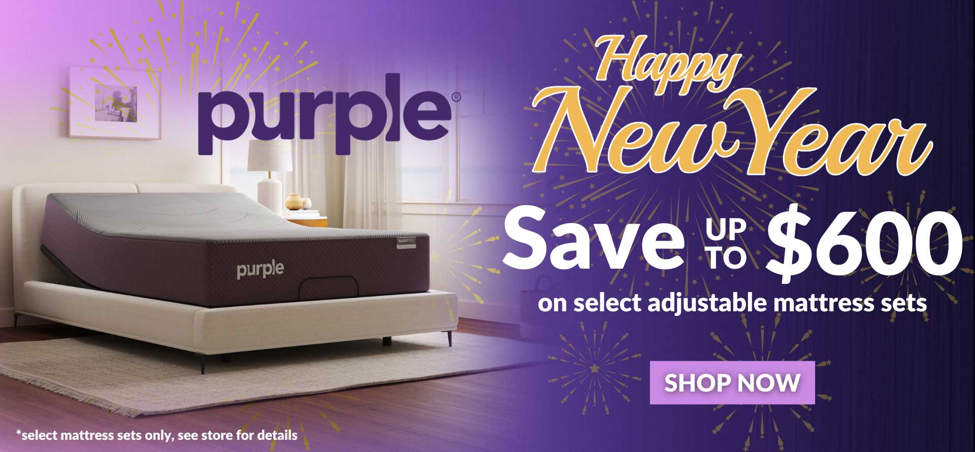 Save up to $600 on Purple Adjustable Mattress Sets at Woodstock Furniture & Mattress Outlet